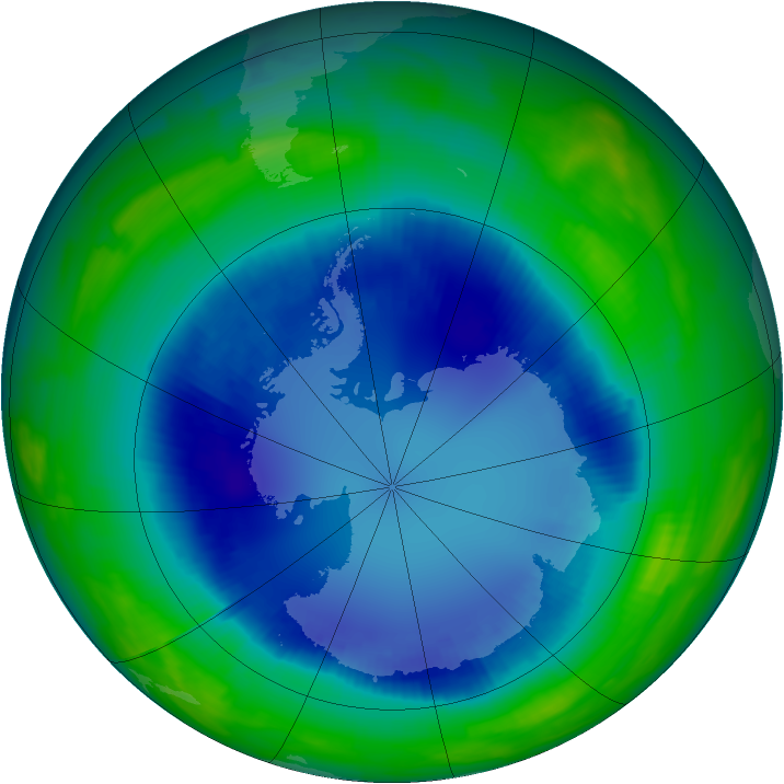Ozone Map 1996-08-21